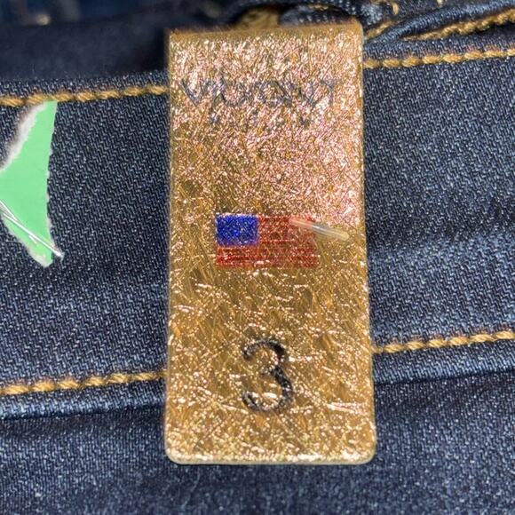 NWT Vibrant M.I.U Women's Dark Blue Skinny Jeans 25 Y2K - Picture 2 of 10